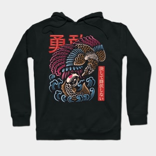 Magical Koi Fish and Bird Full Color Hoodie